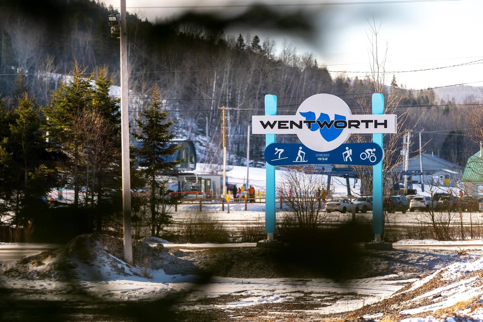 Ski Wentworth entrance sign